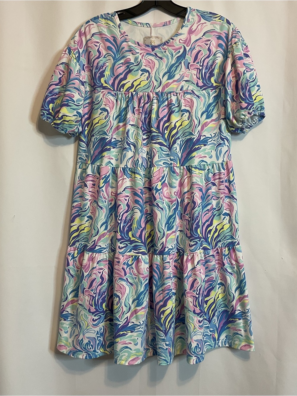 Simple Southern girls youth large loral dress